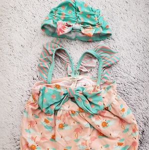Matilda Jane Bathing Suit and Cap